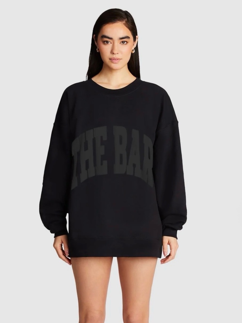 THE BAR Oversized Sweatshirt in black  on black (currently sold out).